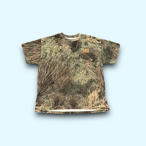 Vintage Mossy Oak woodland camo AOP t-shirt men’s XL - Picture 1 of 4